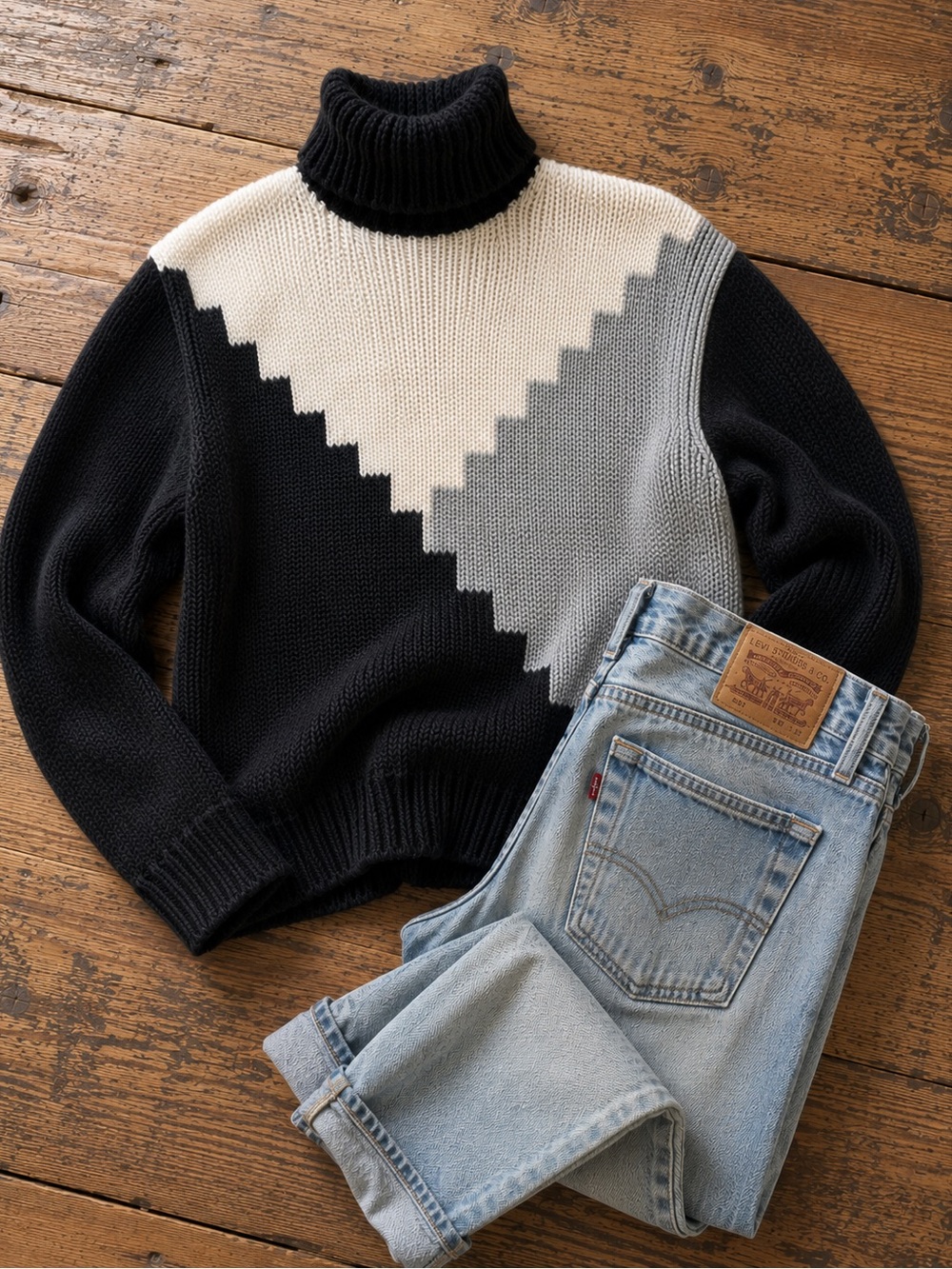 Vintage 80s Nordic Wool Ski Sweater | Coastal Après Ski Knit | Country Rhodes